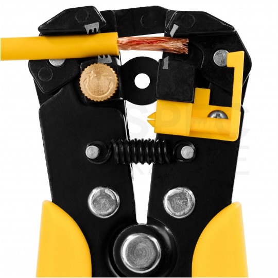 Automatyczny ściągacz izolacji uniwersalny 0,5-6mm2 do kabli okrągłych i płaskich (YDYp, YDY, YKY, LGY) oraz solarnych PV czołowy 205mm NEKU