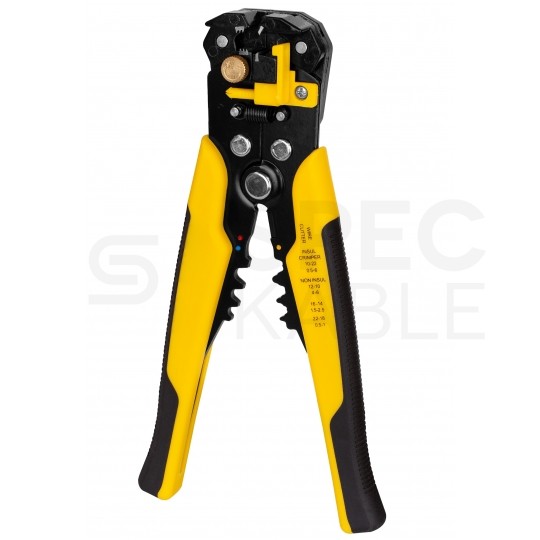 Automatyczny ściągacz izolacji uniwersalny 0,5-6mm2 do kabli okrągłych i płaskich (YDYp, YDY, YKY, LGY) oraz solarnych PV czołowy 205mm NEKU