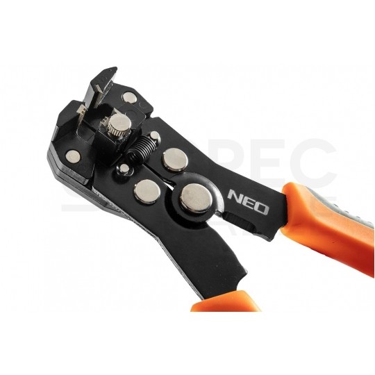 Automatyczny ściągacz izolacji uniwersalny 0,5-6mm2 do kabli solarnych PV czołowy 160mm NEO 01-534