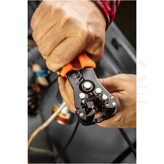 Automatyczny ściągacz izolacji uniwersalny 0,5-6mm2 do kabli solarnych PV czołowy 200mm NEO 01-540