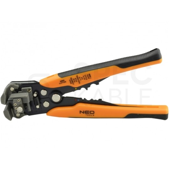 Automatyczny ściągacz izolacji uniwersalny 0,5-6mm2 do kabli solarnych PV czołowy 205mm NEO 01-500