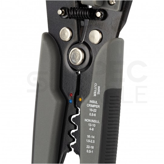 Automatyczny ściągacz izolacji uniwersalny 0,5-6mm2 do kabli solarnych PV czołowy 205mm REBEL