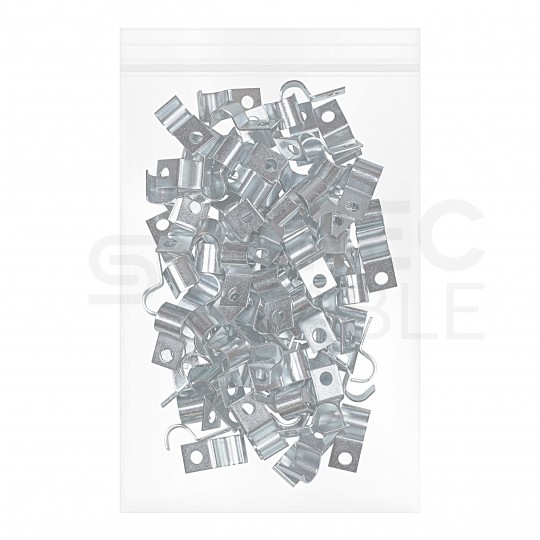 BAKS Uchwyt kablowy UDF 8mm metalowy pojedynczy 100szt.