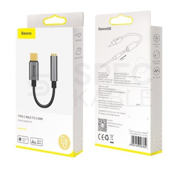 BASEUS Adapter USB-C / mini Jack 3,5mm (gniazdo)