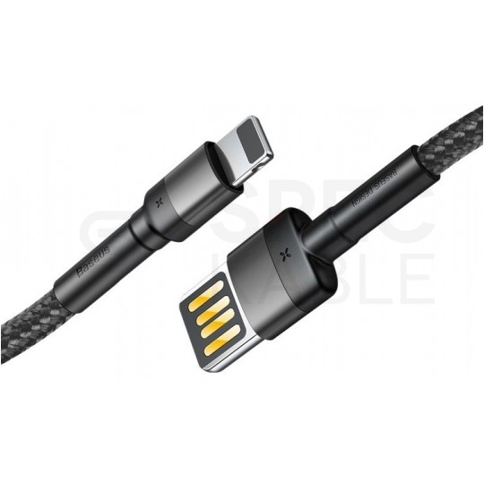BASEUS Kabel USB 2.0 A / Lightning 8-pin (wtyk / wtyk) czarny 2m