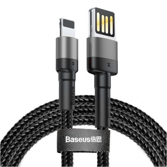BASEUS Kabel USB 2.0 A / Lightning 8-pin (wtyk / wtyk) czarny 2m