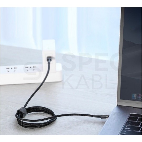 BASEUS Kabel USB 2.0 typ-C (wtyk / wtyk) Quick Charge 3.0 Power Delivery 2.0 (3A 60W) 1m