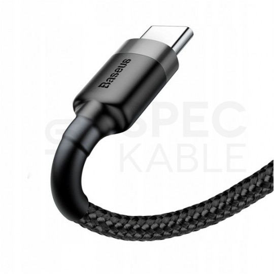 BASEUS Kabel USB 3.0 typ-C / A (wtyk / wtyk) Quick Charge 3.0 czarny 1m