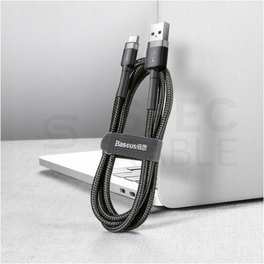 BASEUS Kabel USB 3.0 typ-C / A (wtyk / wtyk) Quick Charge 3.0 czarny 1m