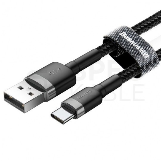BASEUS Kabel USB 3.0 typ-C / A (wtyk / wtyk) Quick Charge 3.0 czarny 2m