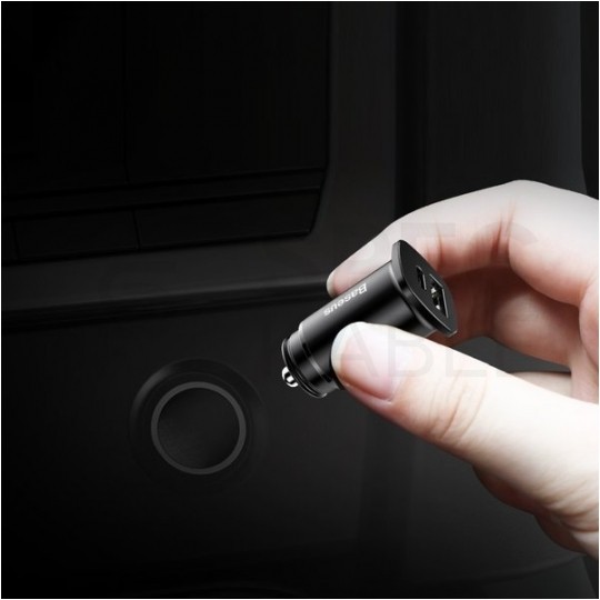 BASEUS Ładowarka samochodowa USB Quick Charge 4.0 + USB typ-C Power Delivery 3.0 (30W)