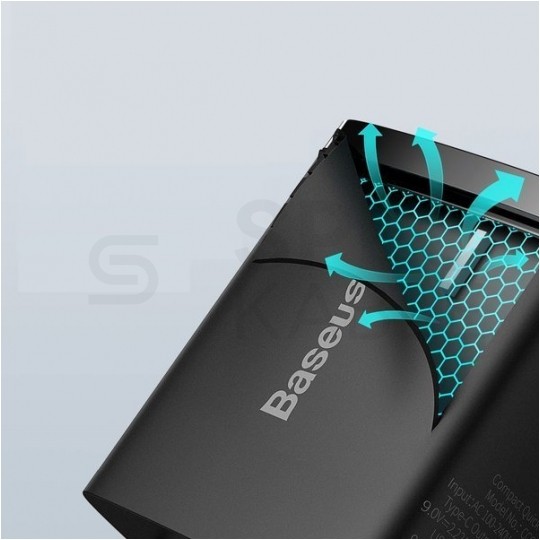 BASEUS Ładowarka sieciowa 1x USB typ-C Quick Charge 3.0 + 1x USB typ-C Power Delivery 3.0 [20W]