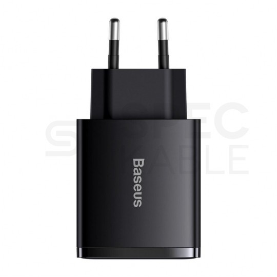 BASEUS Ładowarka sieciowa 2x USB (1x5V / 3A, 1x9V / 2A) Quick Charge 3.0, 1x USB-C PD 3.0 iQ Smart Charging 30W