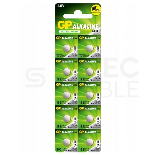 Bateria alkaliczna do zegarka LR41 192 1,5V GP BLISTER 10szt.