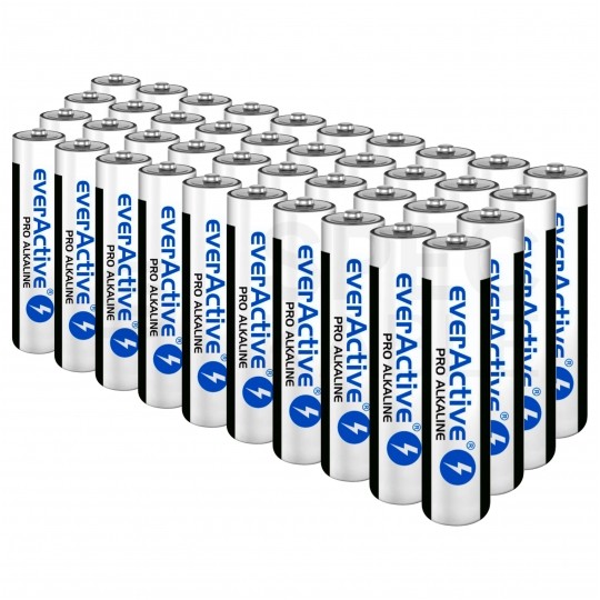 Bateria alkaliczna LR03 AAA 1,5V everActive Pro Alkaline KARTON 40szt.