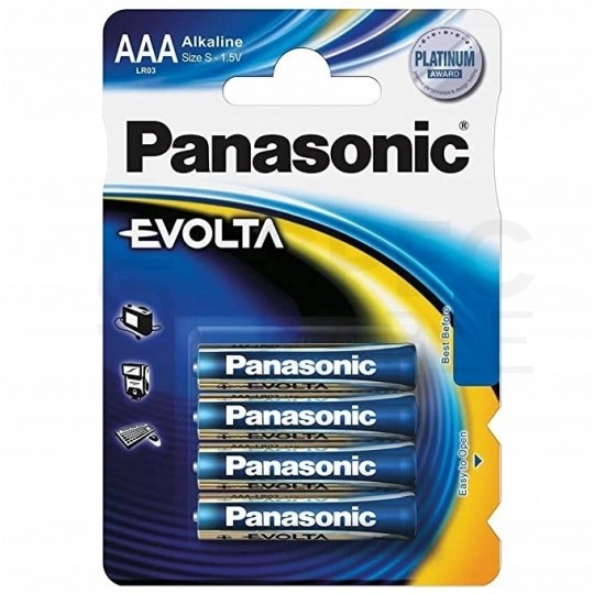 Bateria alkaliczna LR03 AAA 1,5V Panasonic Evolta BLISTER 4szt