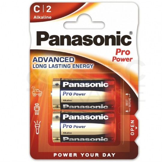 Bateria alkaliczna LR14 C 1,5V Panasonic ProPower BLISTER 2szt.