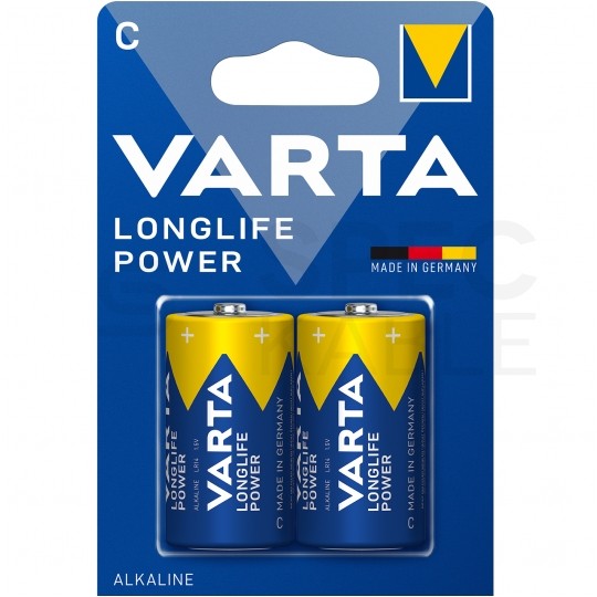 Bateria alkaliczna LR14 C 1,5V VARTA Longlife Power BLISTER 2szt.