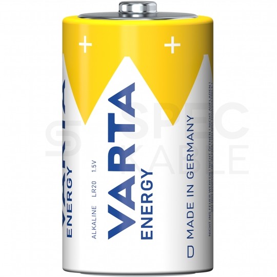 Bateria alkaliczna LR20 D 1,5V VARTA Energy BLISTER 2szt.