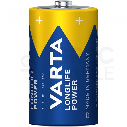 Bateria alkaliczna LR20 D 1,5V VARTA Longlife Power BLISTER 2szt.