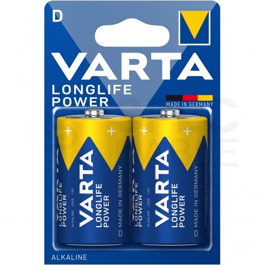 Bateria alkaliczna LR20 D 1,5V VARTA Longlife Power BLISTER 2szt.