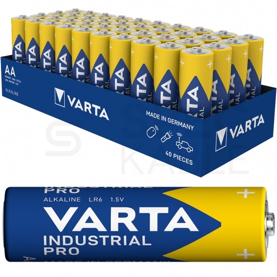 Bateria alkaliczna LR6 AA 1,5V VARTA Industrial PRO BLISTER 40szt.