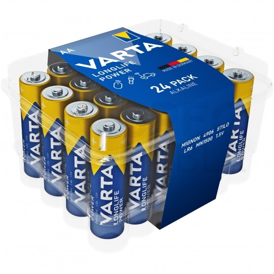 Bateria alkaliczna LR6 AA 1,5V VARTA Longlife Power BLISTER 24szt.