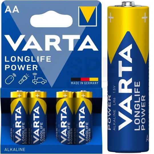 Bateria alkaliczna LR6 AA 1,5V VARTA Longlife Power BLISTER 4szt.