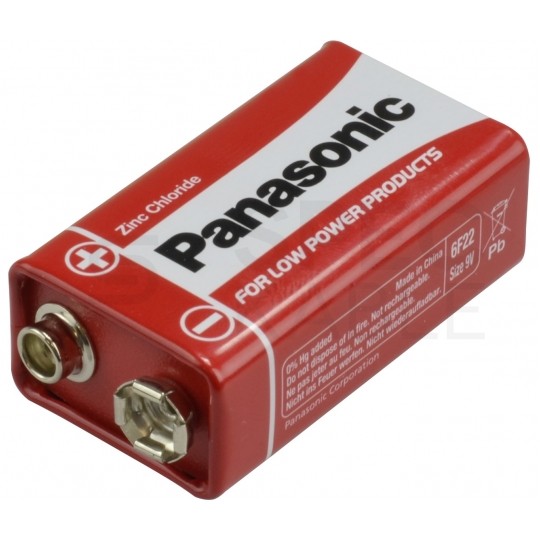 Bateria cynkowo-węglowa 6F22 9V Panasonic BLISTER 1szt.