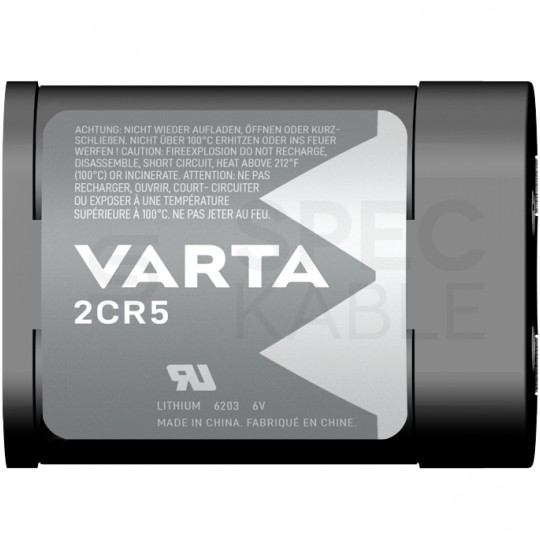 Bateria litowa do Aparatów 2CR5 6V VARTA Lithium BLISTER 1szt.