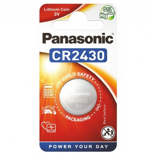 Bateria litowa pastylka CR2430 3V Panasonic BLISTER 1szt.