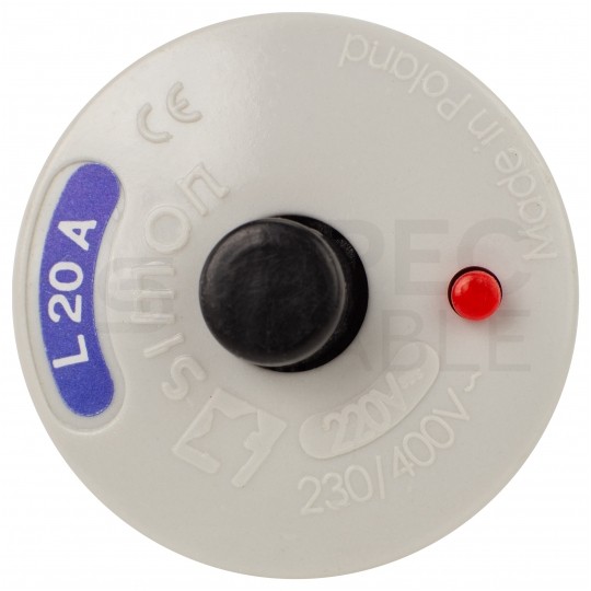 Bezpiecznik automatyczny L 20A wkręcany E27 (230/400V AC / 220V DC) Kontakt-Simon GHS101