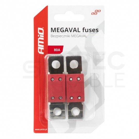 Bezpiecznik samochodowy MEGAVAL MTA 80A AMIO Blister 2szt