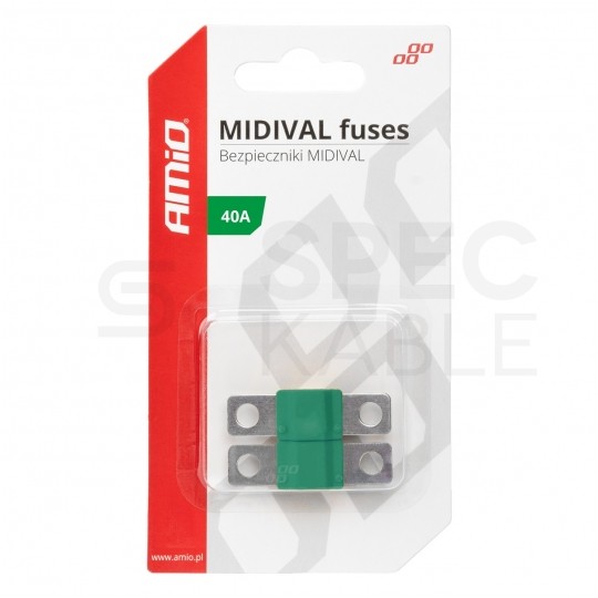 Bezpiecznik samochodowy MIDIVAL MTA 40A AMIO Blister 2szt