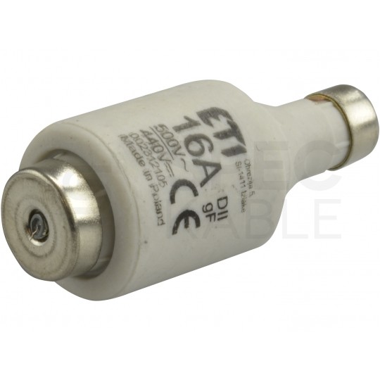 Bezpiecznik Wkładka topikowa DII 16A gF (BiWTs 500V AC / 440V DC) ETI