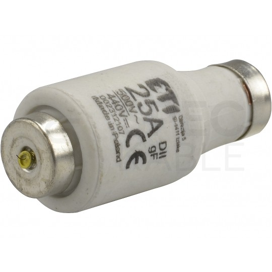 Bezpiecznik Wkładka topikowa DII 25A gF (BiWTs 500V AC / 440V DC) ETI