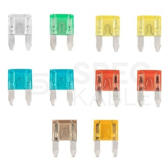 Bezpieczniki samochodowe MINI 5A-30A Komplet 10szt NEO 11-992