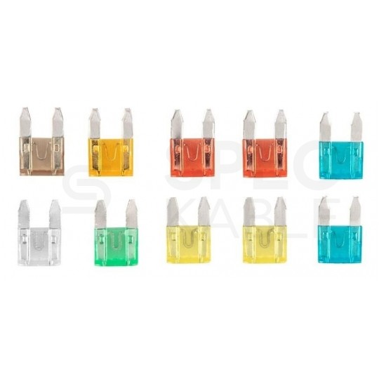 Bezpieczniki samochodowe MINI 5A-30A, STANDARD 5A-30A i MAXI 20A-100A Komplet 88szt NEO 11-993