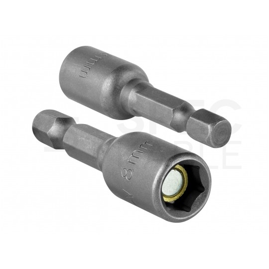 Bit do wkrętarki SW-8 50mm z magnesem 1/4" HEX pod wkręty z łbem 6-kątnym KLIMAS