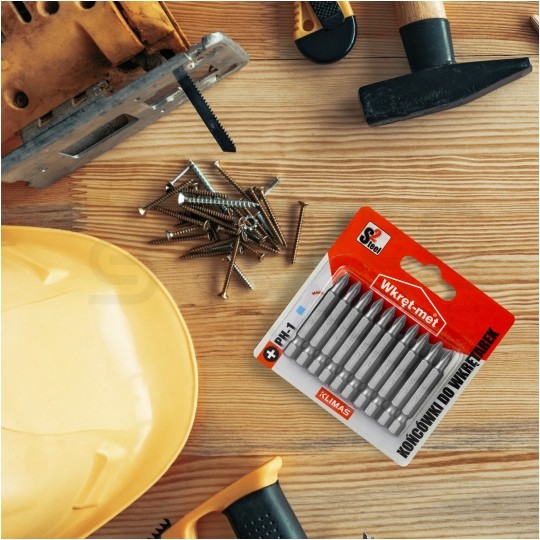 Bity do wkrętarki PH1 50mm 1/4" HEX KLIMAS 10szt