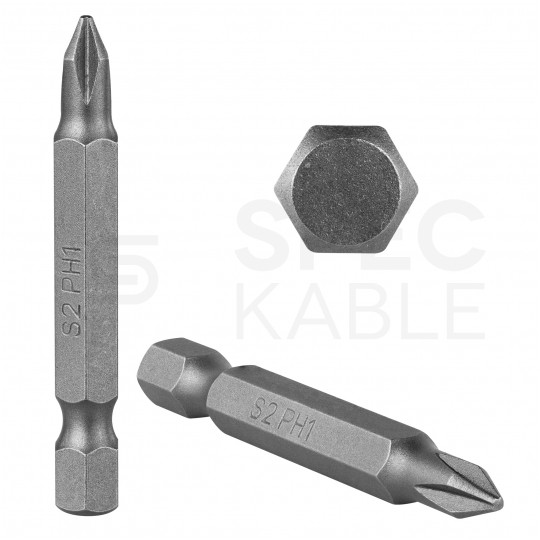 Bity do wkrętarki PH1 50mm 1/4" HEX KLIMAS 10szt