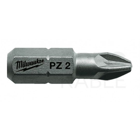 Bity do wkrętarki PZ2 25mm 1/4" HEX MILWAUKEE 25szt