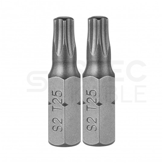 Bity do wkrętarki TORX TX25 25mm 1/4" HEX KLIMAS 2szt
