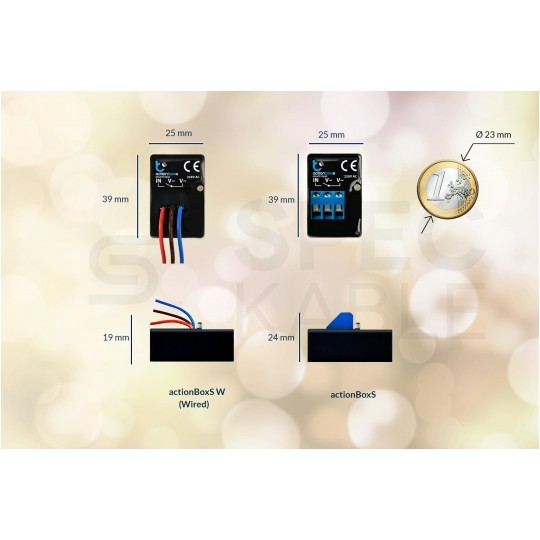 BleBox actionBoxS Inteligentny moduł sterujący Wi-Fi miniaturowy wyzwalacz akcji 230V SMARTHOME