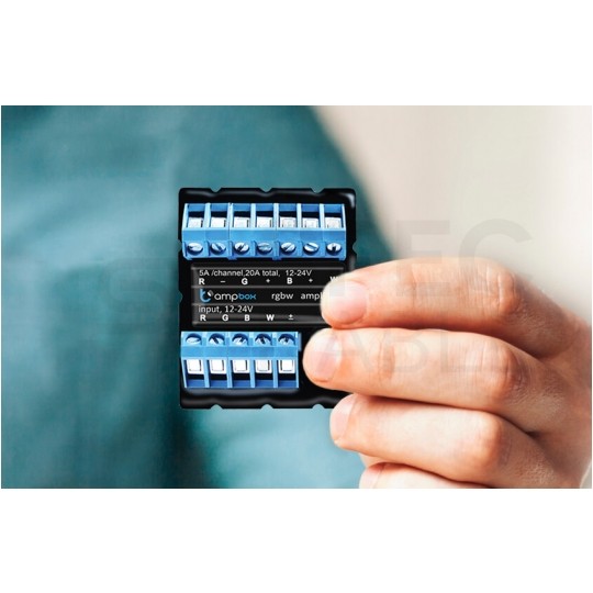 BleBox ampBox Inteligentny wzmacniacz oświetlenia RGBW LED Wi-Fi czterokanałowy 12/24V SMARTHOME