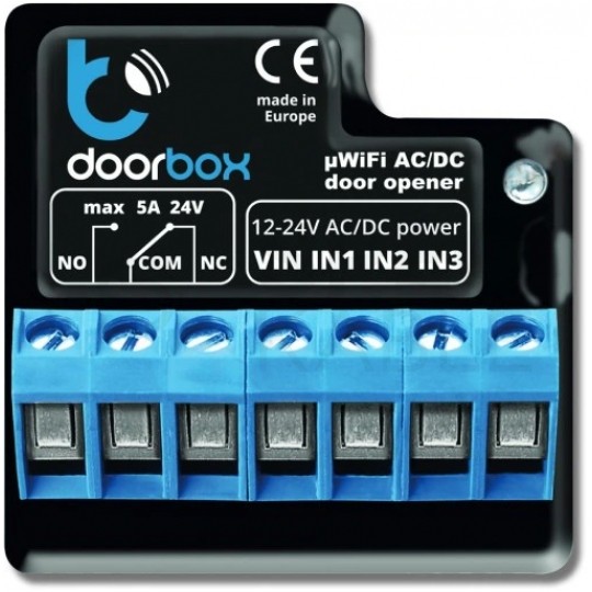 BleBox doorBox Inteligentny moduł sterowania do drzwi i furtek Wi-Fi sterownik 12/24V SMARTHOME