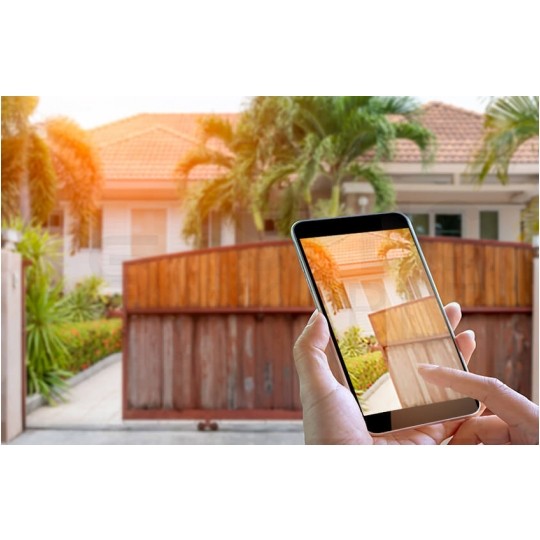 BleBox gateBoxPro Inteligentny sterownik do drzwi bram centralnych Wi-Fi z anteną zewnętrzną 12/24V IP54 SMARTHOME