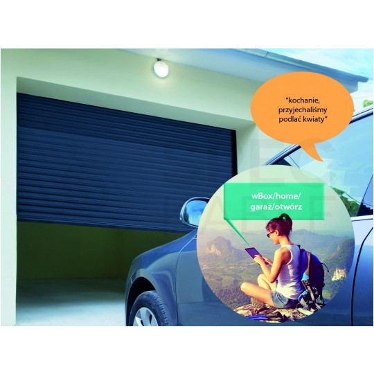 BleBox rollerGate Inteligentny sterownik bram rolowanych Wi-Fi do wjazdów garażowych 230V IP44 SMARTHOME