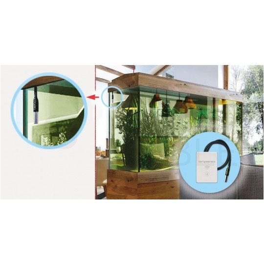 BleBox tempSensor Inteligentny czujnik temperatury Wi-Fi z sondą 1m (-55~125°C) na 5V USB-C SMARTHOME