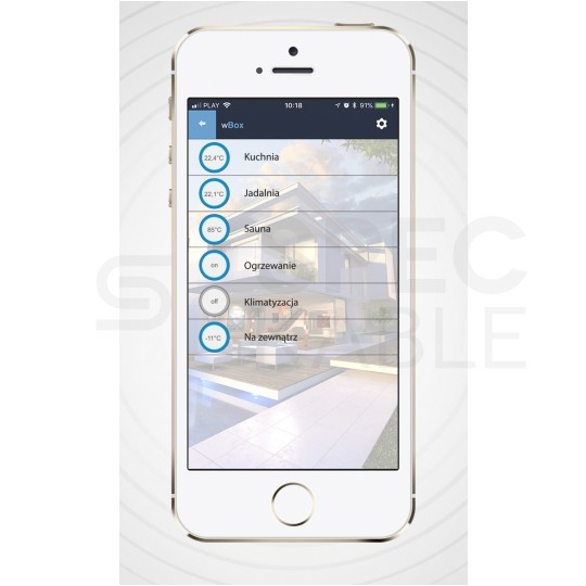BleBox tempSensor Inteligentny czujnik temperatury Wi-Fi z sondą 1m (-55~125°C) na 5V USB-C SMARTHOME